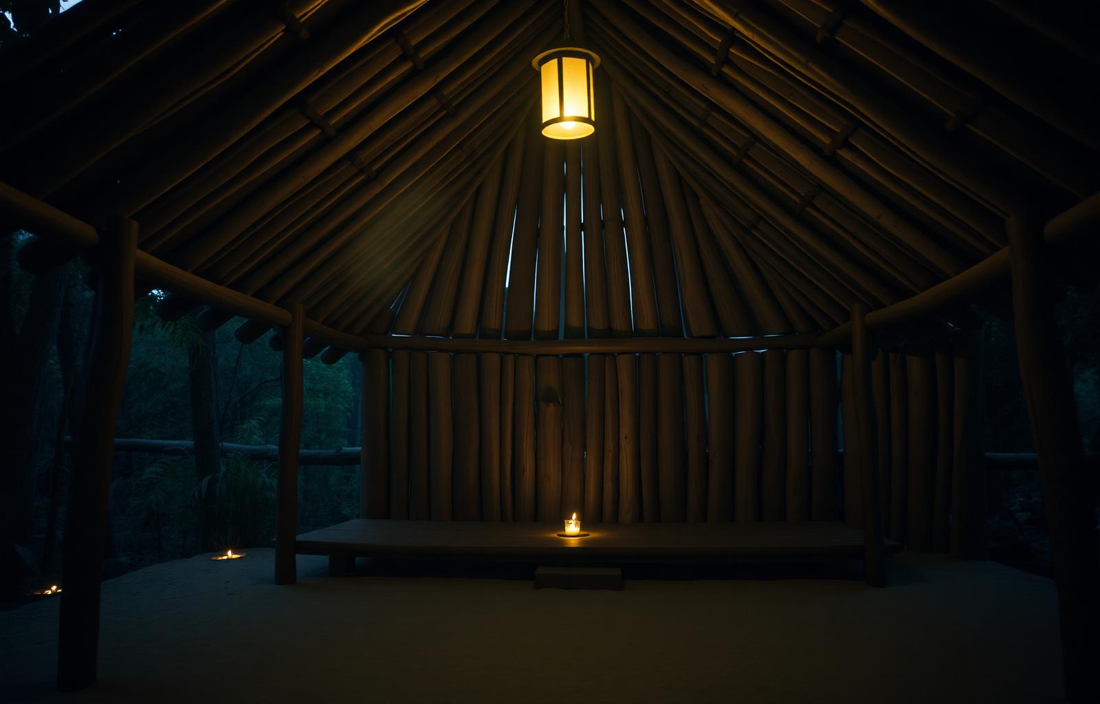 Open-air ceremony space at Ananda Lodge